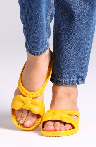 Yellow Summer Slippers 01-10