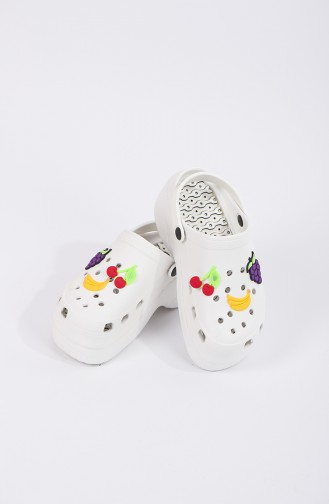 White Summer slippers 01-02