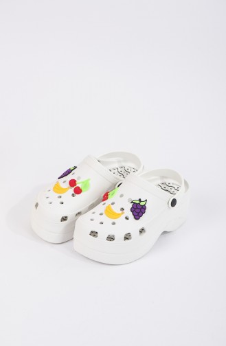 White Summer Slippers 01-02