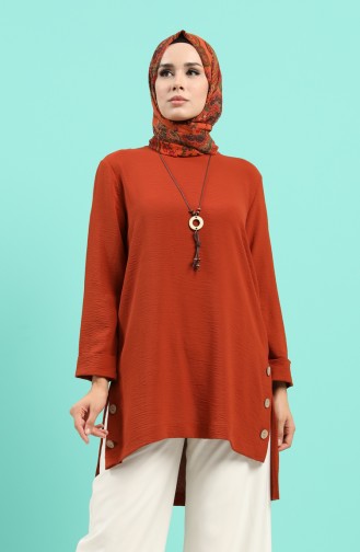 Brick Red Blouse 8007-09