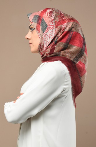 Claret red Hoofddoek 2518-09