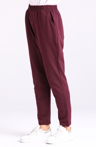 Claret Red Track Pants 3100A-04