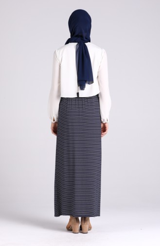 Navy Blue Rok 2082-04