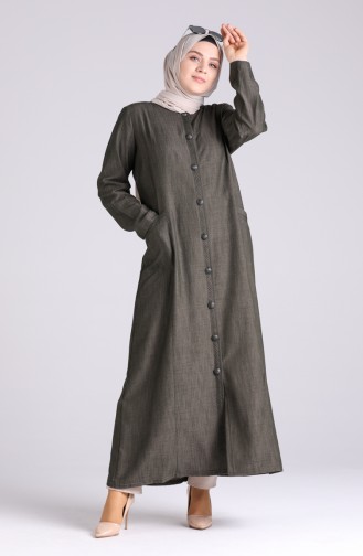 Khaki Abaya 1088-04