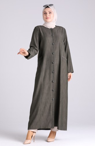 Khaki Abaya 1088-04