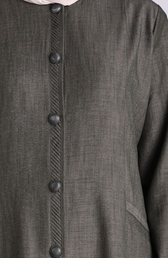 Khaki Abaya 1088-04