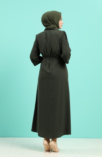 Khaki Abaya 4810-01