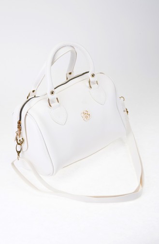 White Shoulder Bag 23-02