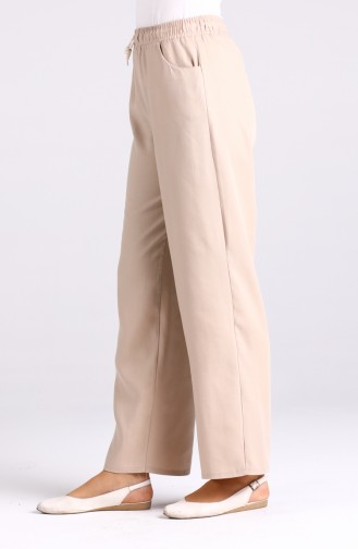 Pocket Detailed Linen Trousers 4203pnt-01 Beige 4203PNT-01