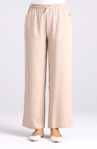 Pocket Detailed Linen Trousers 4203pnt-01 Beige 4203PNT-01