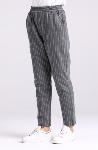 Striped Straight-leg Trousers 3100-03 Anthracite 3100-03