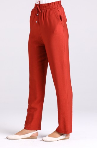 Pantalon Couleur brique 0555-08