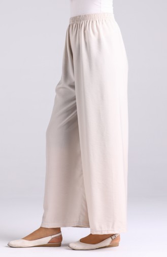 Elastic Wide Leg Trousers 2000-07 Beige 2000-07