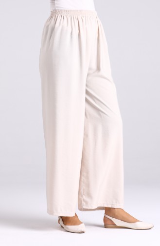 Elastic Wide Leg Trousers 2000-07 Beige 2000-07