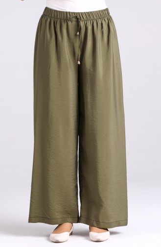 Wide Leg Summer Pants 2081-05 Khaki 2081-05