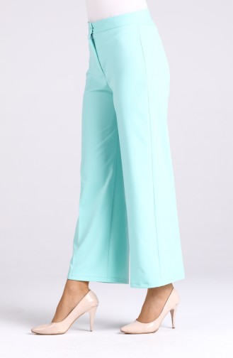 Flared Summer Trousers 1108-11 Mint Green 1108-11
