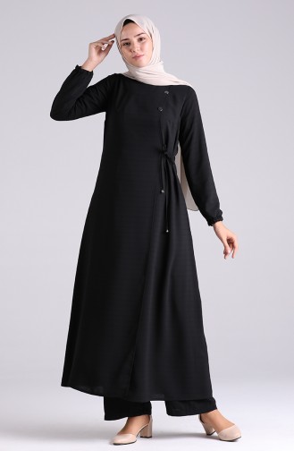 Bound Abaya Trousers Double Suit 6857-01 Black 6857-01