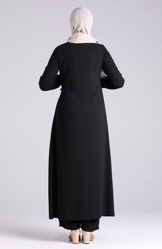 Bound Abaya Trousers Double Suit 6857-01 Black 6857-01
