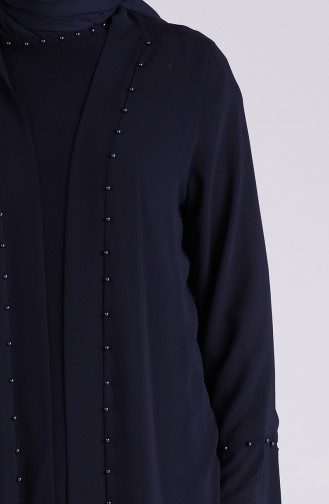 Büyük Beden Bluz Ceket İkili Takım 8009A-05 Lacivert