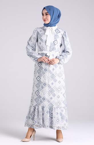 Robe Hijab Bleu Marine 3003-04