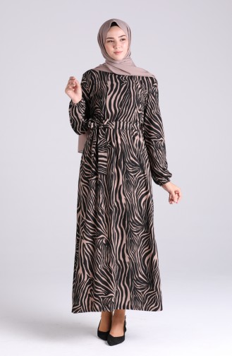 Mink Hijab Dress 5873-02