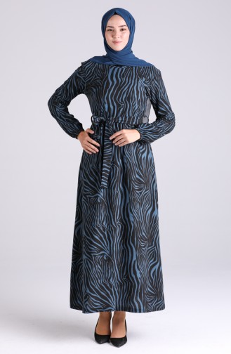 Indigo Hijab Kleider 5873-05