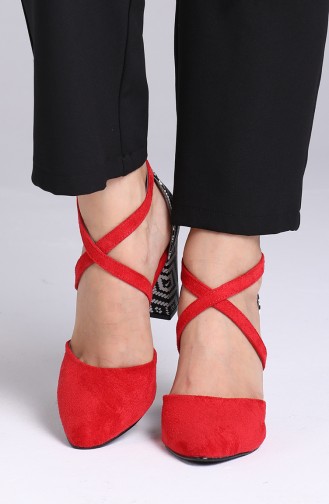 Red High-Heel Shoes 1102-22