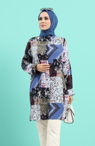 Navy Blue Tuniek 1325-01