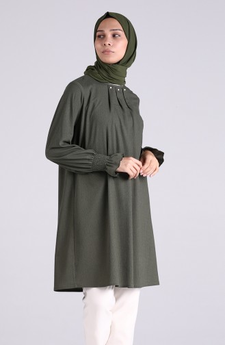 Düz Basic Tunik 0102-02 Haki