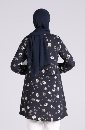 Navy Blue Tuniek 1298-01