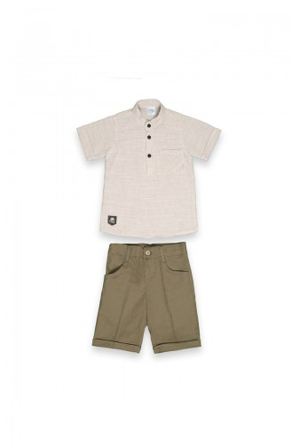 Khaki Baby and Children`s Set 09509-02