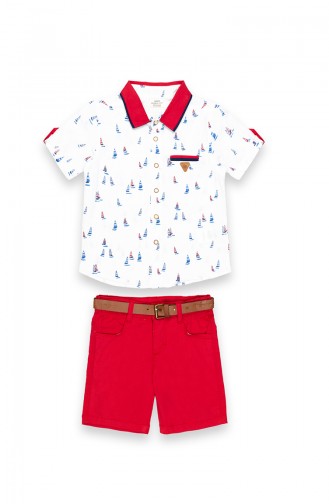 Red Baby & Kid Suit 09739-02