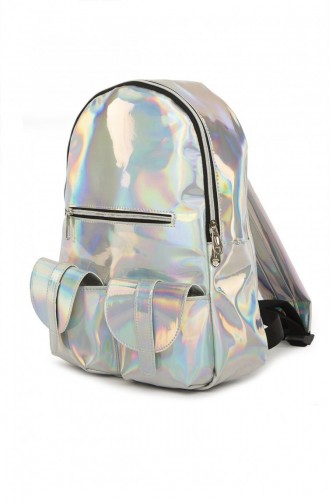 Silver Gray Backpack 87001900045583