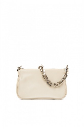 Creme Schultertasche 8682166058211
