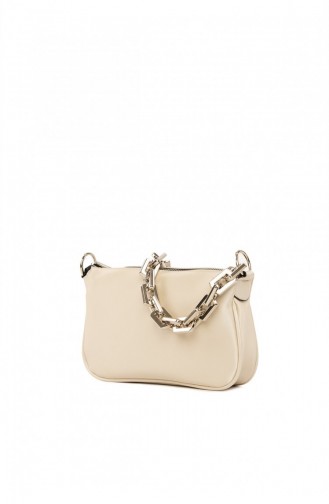 Creme Schultertasche 8682166058211