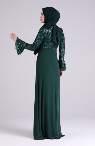 Habillé Hijab Vert emeraude 5901-01