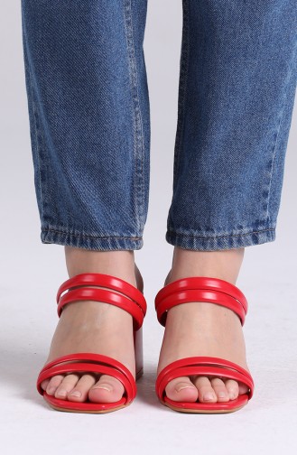 Red Summer Slippers 0830-06