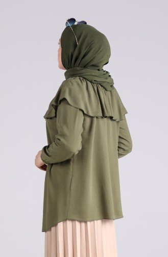 Khaki Bluse 0247-01