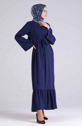 Navy Blue Abaya 5074-01