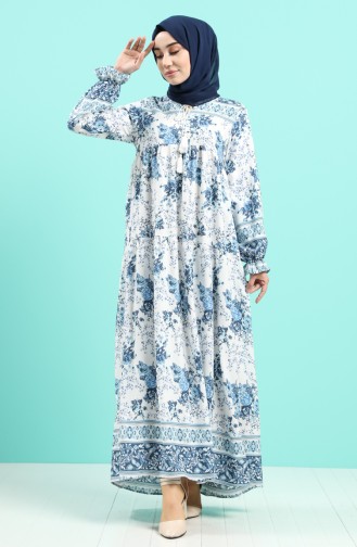 Robe Hijab Blue roi 8099-01