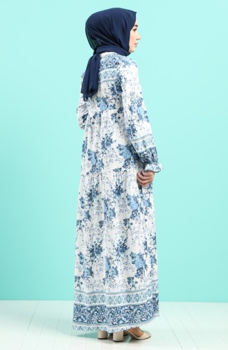 Robe Hijab Blue roi 8099-01