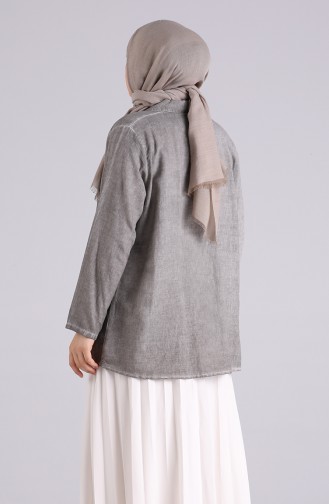 Gray Overhemdblouse 4007-10