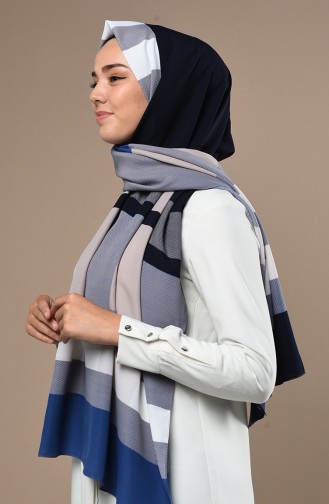 Dark Blue Shawl 70165-03