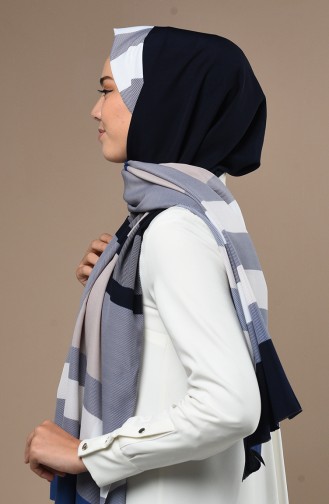 Dark Blue Sjaal 70165-03