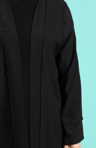 Büyük Beden Bluz Ceket İkili Takım 8009-01 Siyah