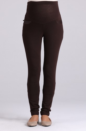 Leggings Couleur Brun 0415-01