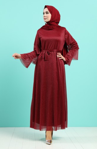 Habillé Hijab Bordeaux 2037-01