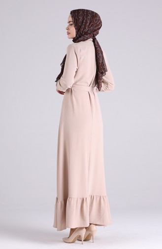 Robe Hijab Beige 5946-04