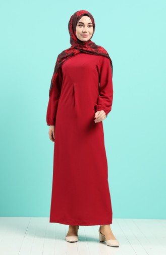 فستان أحمر كلاريت 4006-05