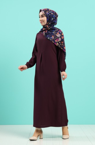 Lila Hijab Kleider 4006-07